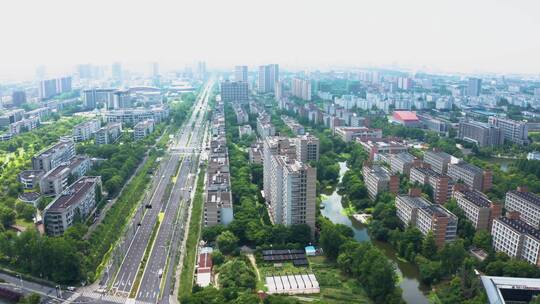 浙江省杭州市下沙大学城航拍