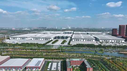 天津国家会展中心航拍
