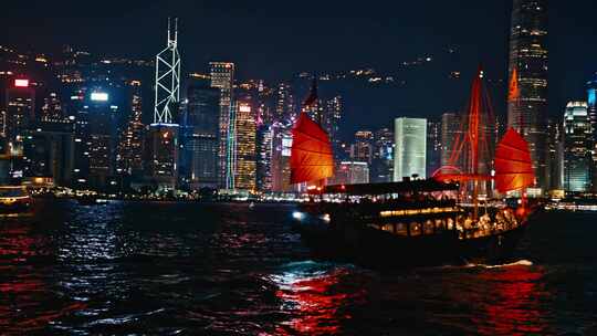 香港海港夜景