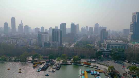 南京市城市地标航拍素材视频素材模板下载