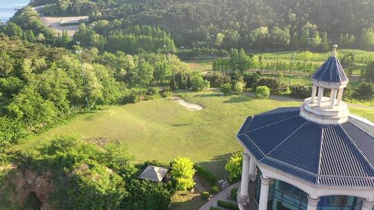 超美的跑车在海边公路 大连棒棰岛景区