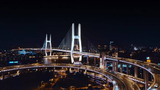 上海南浦大桥夜景