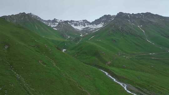 孟克特古道 新疆 雪山草原 旅行自驾