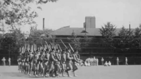 30年代日本殖民统治军国主义教育学生军训