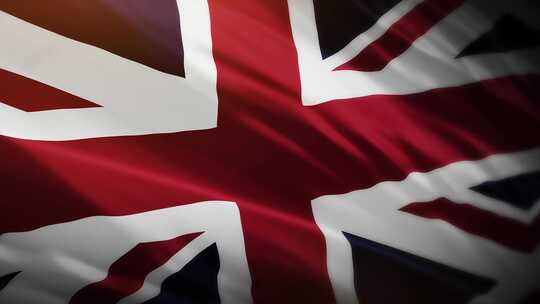 英国国旗挥舞-4K视频素材模板下载