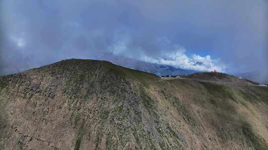 川西贡嘎雪山子梅垭口航拍