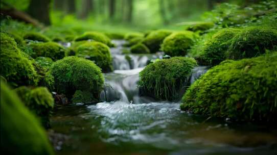 河水溪流山泉河流山水水流溪水小河小溪穿梭