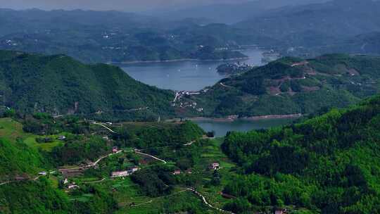 陕西安康瀛湖景区 汉江河流