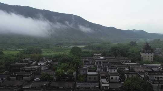 江门自力村航拍风景