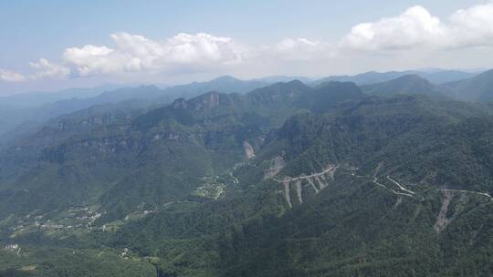 航拍湖北神农架天燕景区4A景区