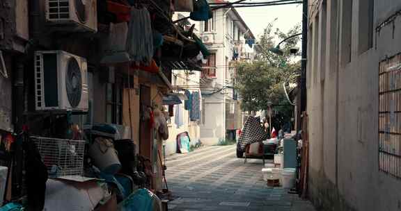 上海襄阳南路弄堂场景