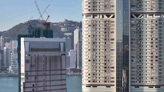 香港维多利亚港航拍