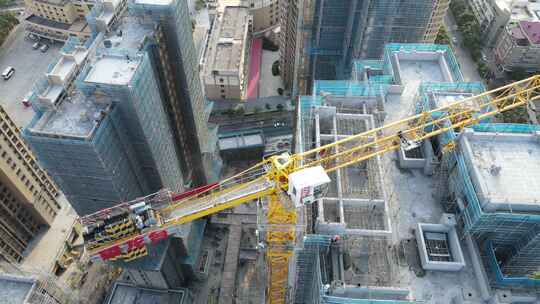 航拍福建泉州泉港商业地带永嘉天地