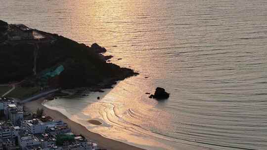 海南海棠区后海村航拍