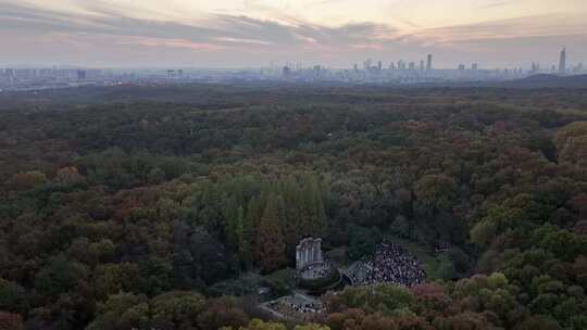 南京钟山风景区与城市风光