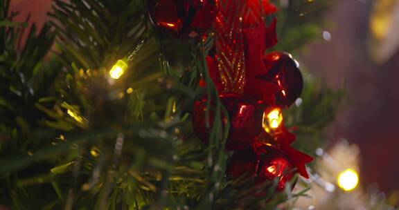 唯美欧美圣诞节氛围装扮布置水晶球铃铛