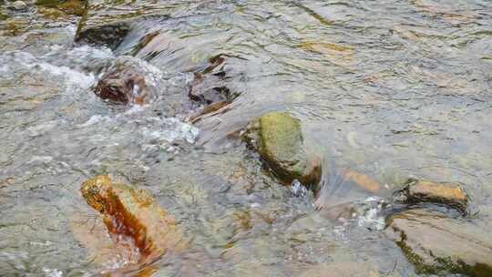 农村大山河流溪水水流小溪山涧