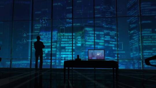 时尚新潮笔记本电脑新品发布会片场AE模板