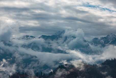 山脉云海自然风光