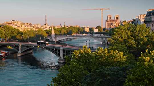 巴黎，法国，河，桥