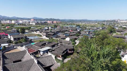 怀化荆平古村传统村落航拍