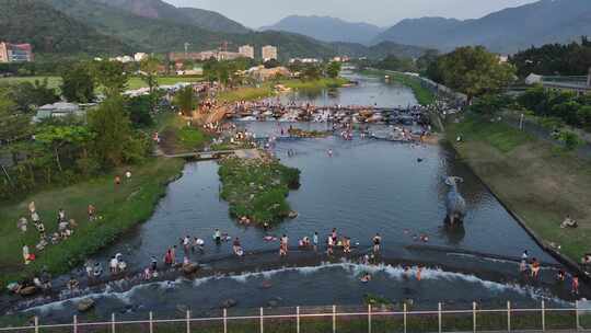 中国广东广州市从化区鸭洞河生态小镇露营地