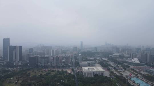 东莞雨雾天视频素材模板下载