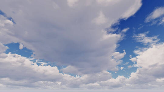 天空中云彩变化背景视频