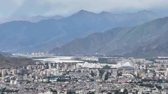 拉萨航拍空镜