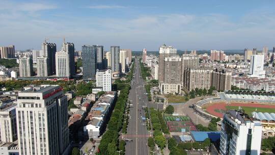 湖北咸宁城市宣传片地标建筑航拍视频素材模板下载