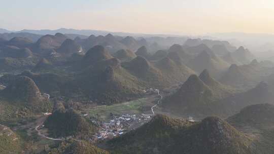 桂林兴安县白石乡田园山景