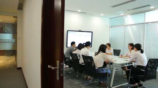 开会 走廊 商业 交流