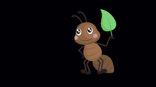 蚂蚁与叶子动画