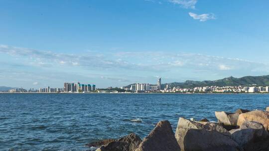 蓝天大海白云延时