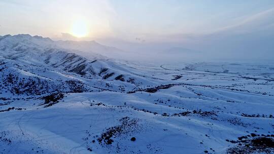 新疆昆仑山脉国境线