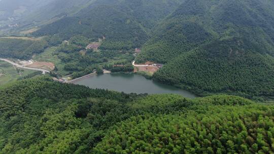 航拍浙江桐庐山区