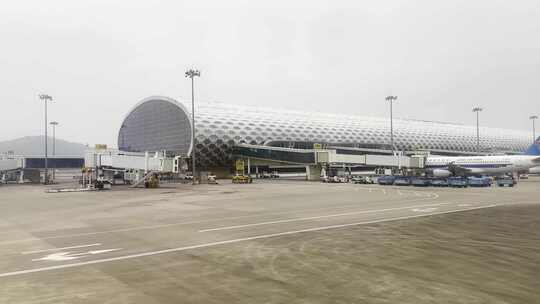 深圳飞机场跑道停机坪