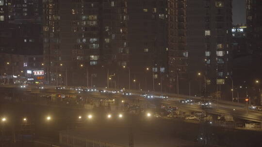 城市夜景车流 都市夜景