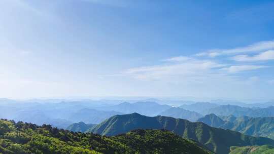 杭州临安大明山牵牛岗群山风景延时