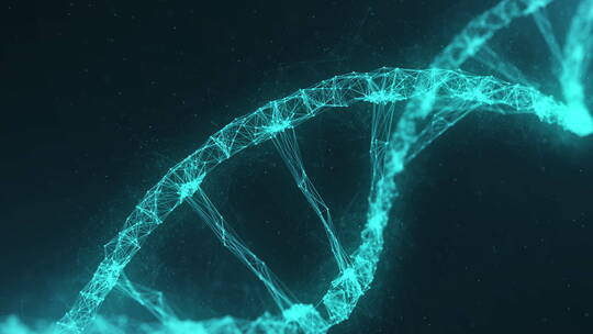 科技感的DNA螺旋粒子