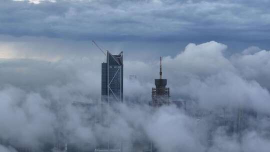 中国广东省广州市CBD中心城区建筑群