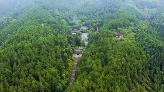 浙江省杭州市建德梅城玉泉寺航拍