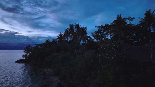 菲律宾非凡的蓝色日落