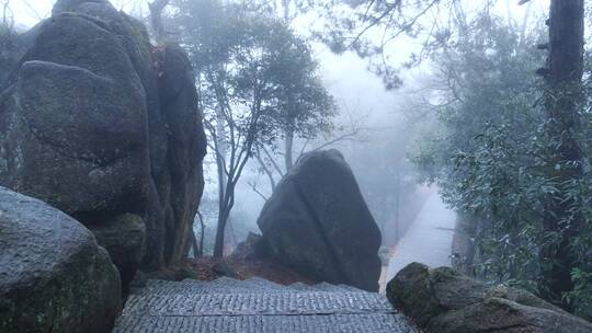 安徽九华山东崖界雾景视频素材