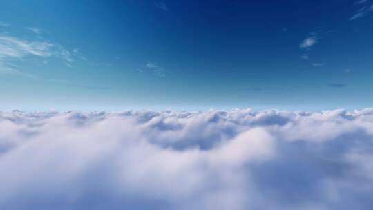 云层穿梭 云海飞行