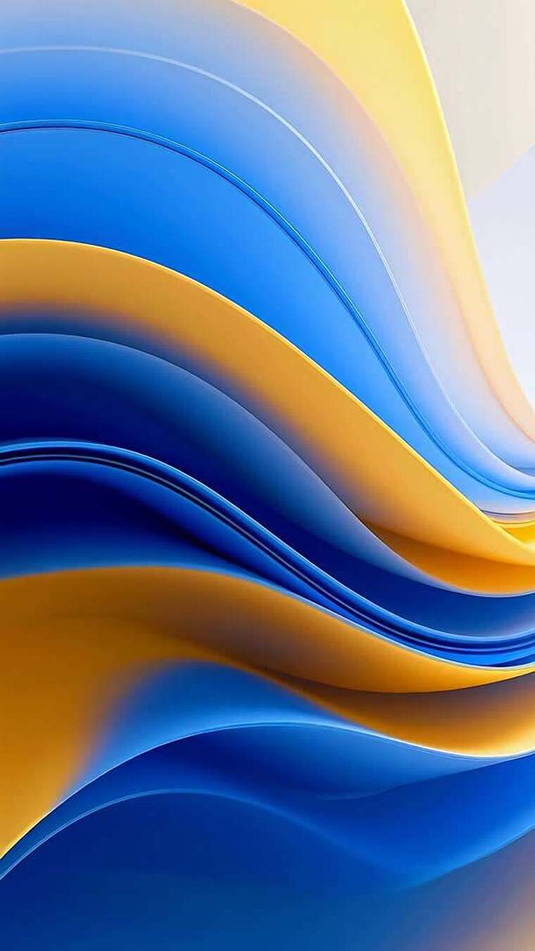 蓝黄渐变抽象动感背景素材