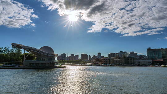 8k_北京朝阳公园 游船 蓝色港湾商场