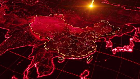 粤港澳大湾区演示（红色）