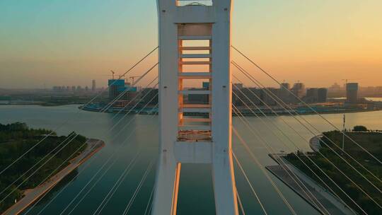 郑州东区航拍北龙湖城市大景金融岛