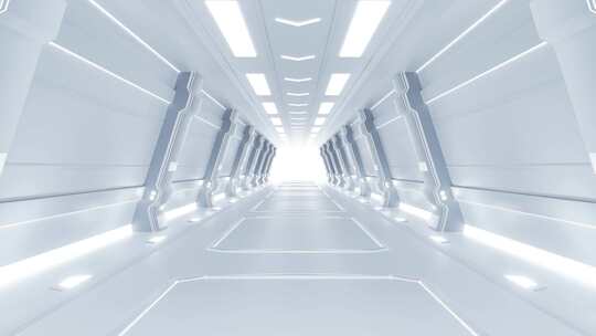 白色科技隧道穿梭快速